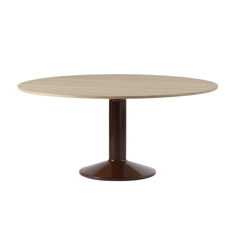 Table MIDST Ø 160 Chêne/ rouge foncé MUUTO