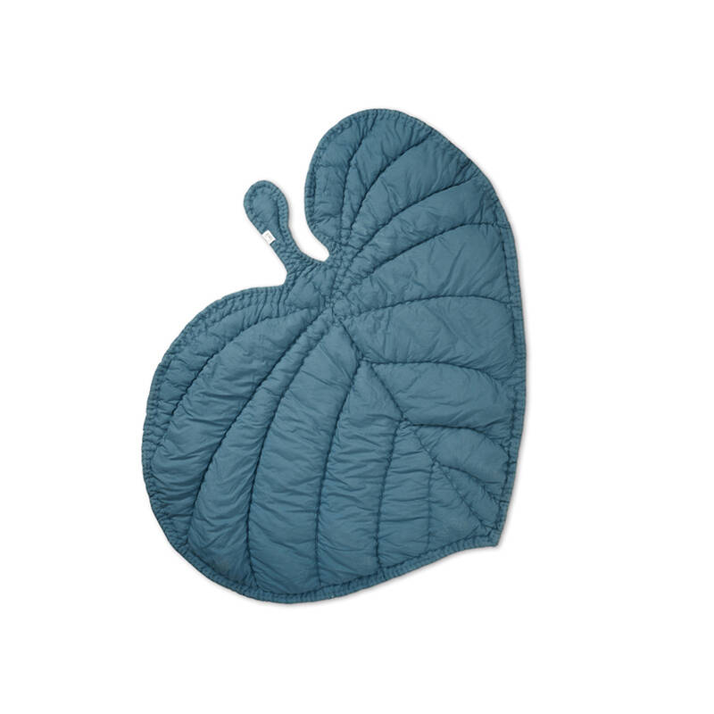 Textile enfant Tapis de jeu LEAF BLANKET Pétrole NOFRED