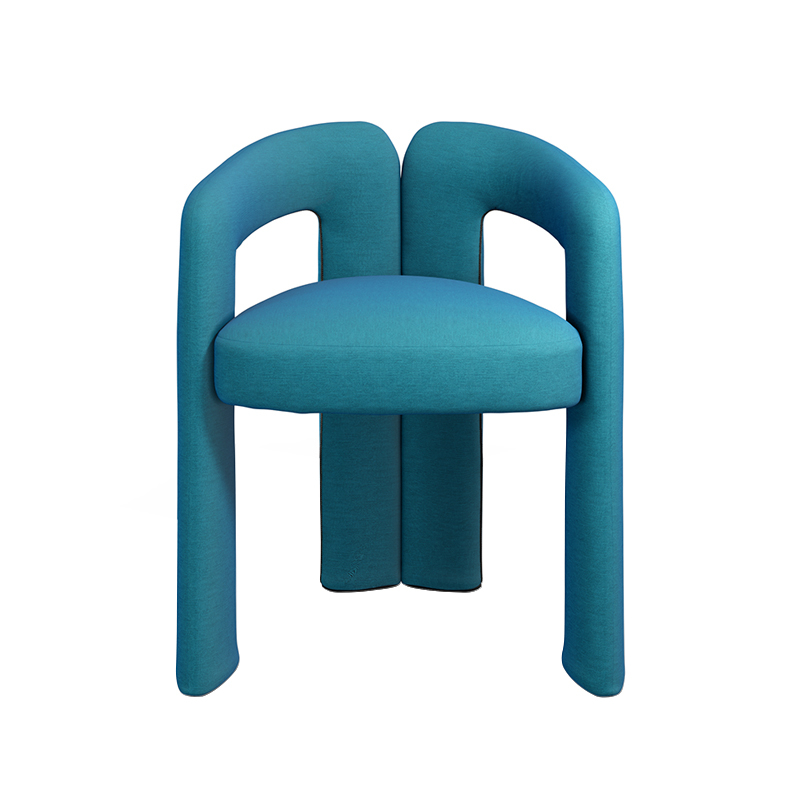 Chaise DUDET Uni Melange Petrole CASSINA