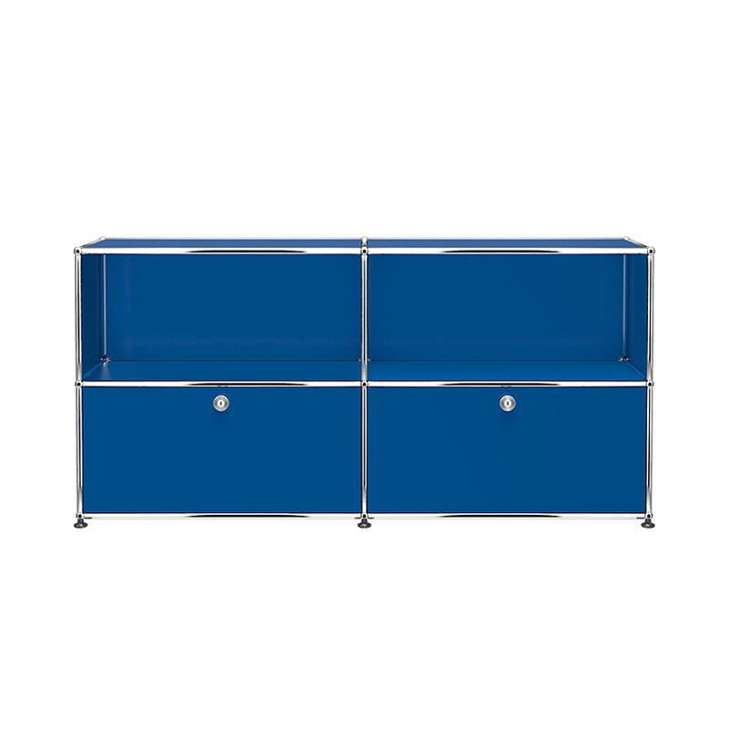Meuble de rangement USM HALLER C2 Bleu gentiane USM HALLER