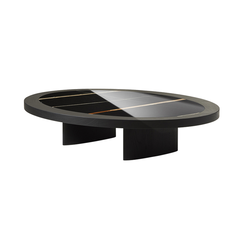 Table basse MONTA Marbre Sahara noir CASSINA