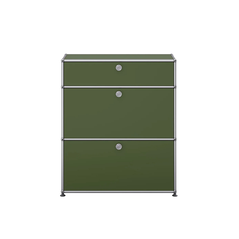 Meuble de rangement USM HALLER M25 Vert olive USM HALLER