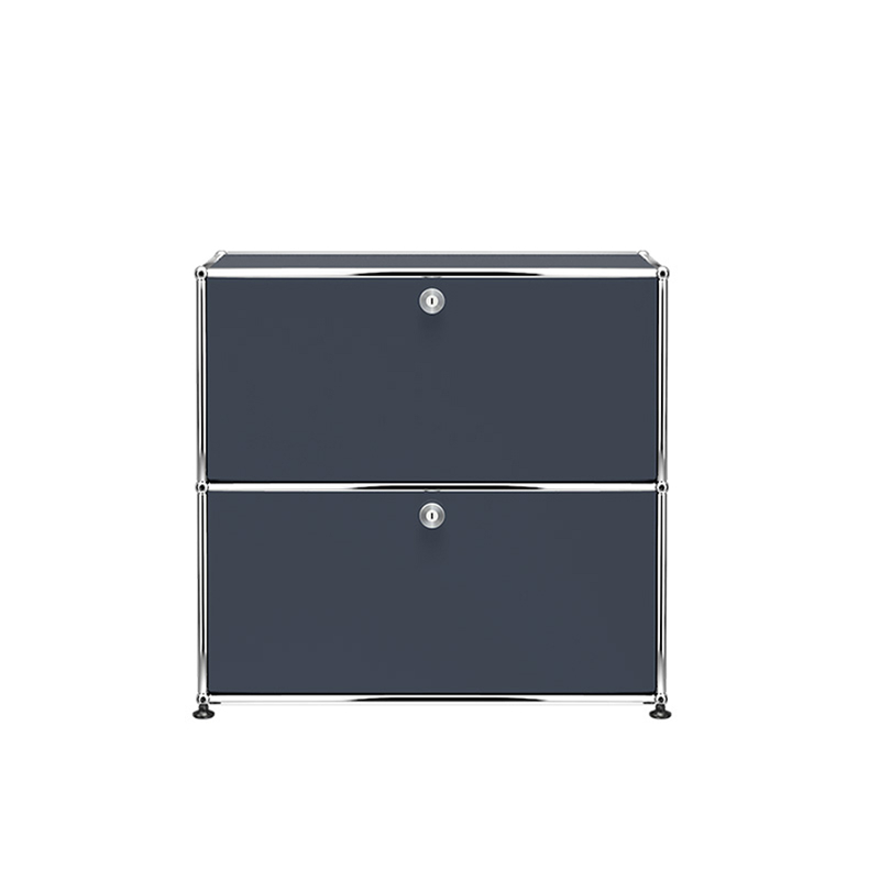 Meuble de rangement USM HALLER S2 Anthracite USM HALLER
