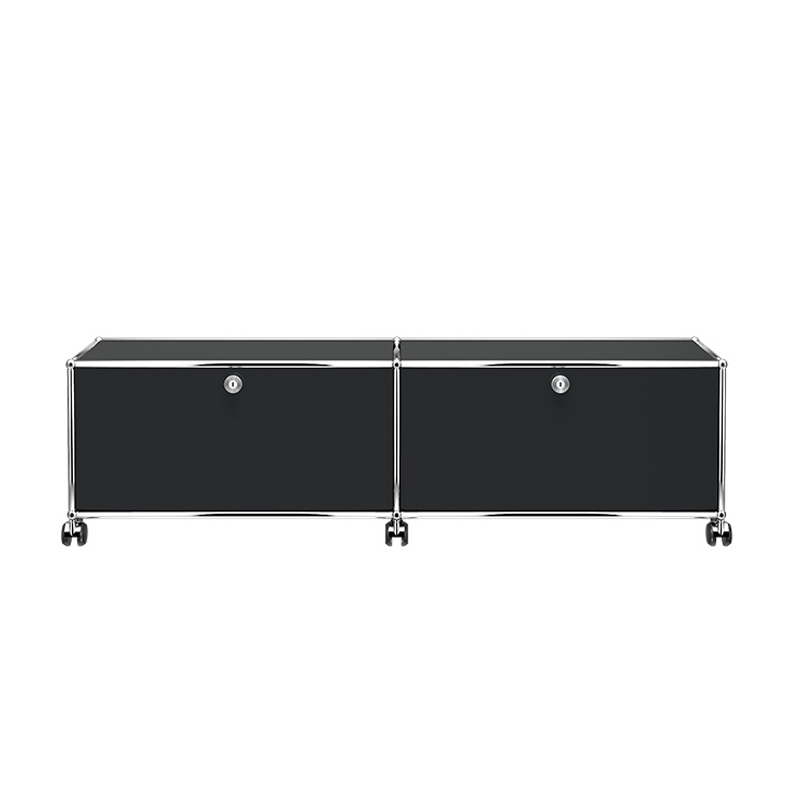 Meuble de rangement USM HALLER M61 Noir graphite USM HALLER