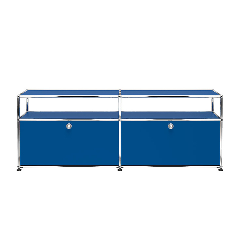 Meuble de rangement USM HALLER O2 Bleu gentiane USM HALLER