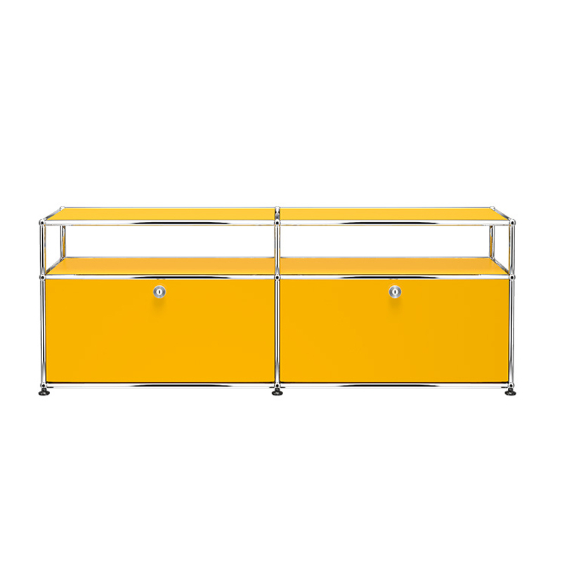 Meuble de rangement USM HALLER O2 Jaune or USM HALLER