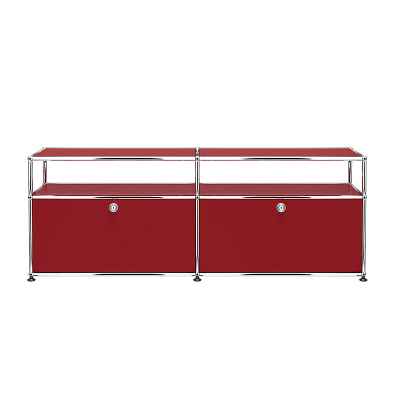 Meuble de rangement USM HALLER O2 Rouge rubis USM USM HALLER
