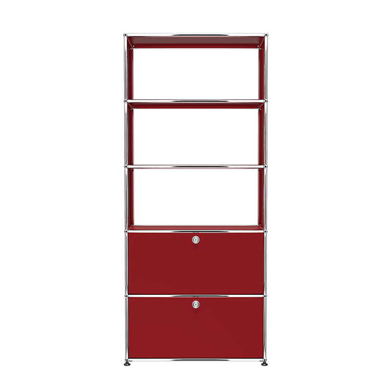 Etagère USM HALLER M24 Rouge rubis USM USM HALLER