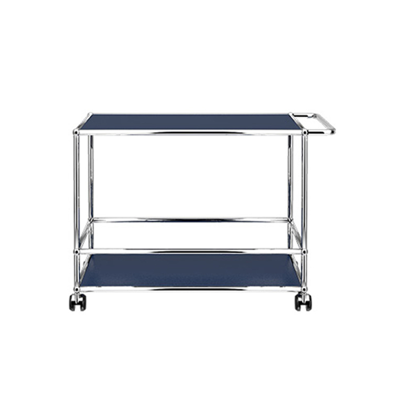 Desserte USM HALLER L Bleu acier USM HALLER