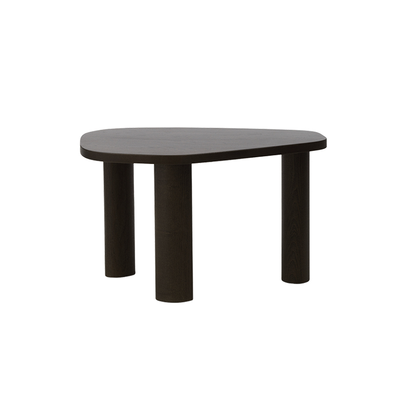 Table basse SCULP Small Frêne teinté marron Normann Copenhagen
