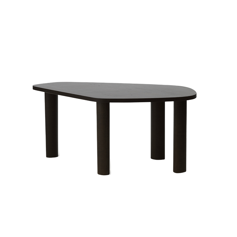 Table basse SCULP Large Frêne teinté marron Normann Copenhagen