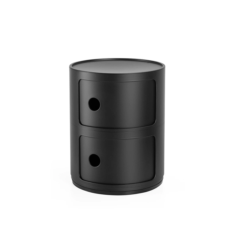 Meuble de rangement COMPONIBILI RECYCLED 2 tiroirs Noir KARTELL