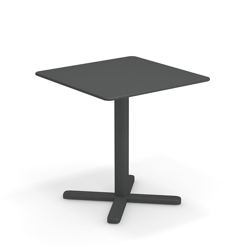 Table extérieur DARWIN 70x70 Fer ancien EMU