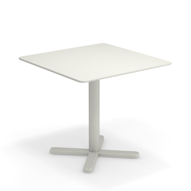 Table extérieur DARWIN 80x80 Blanc mat EMU