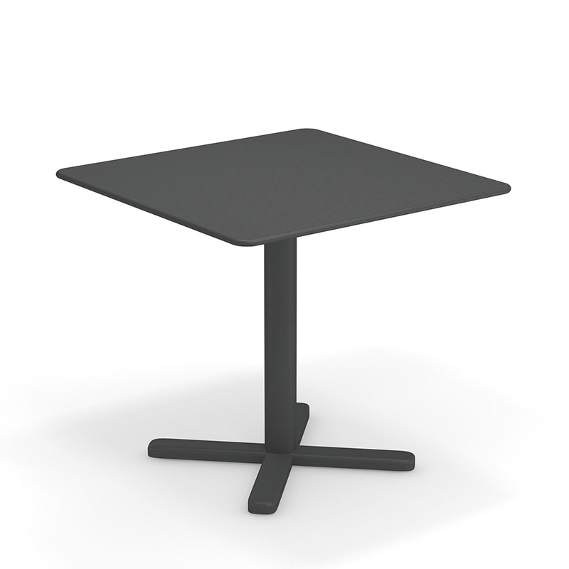 Table extérieur DARWIN 80x80 Fer ancien EMU