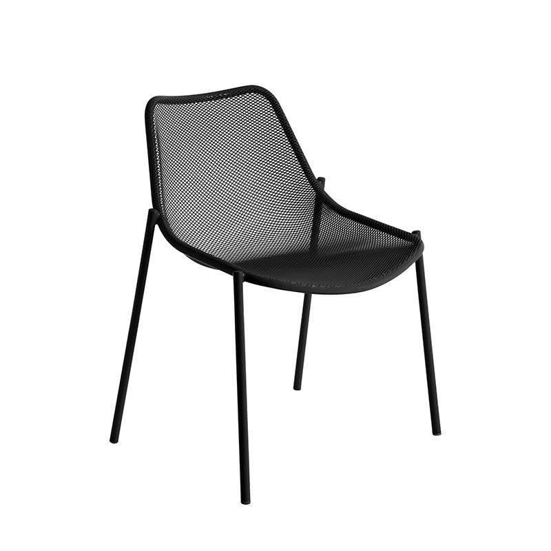Chaise extérieur ROUND Noir EMU