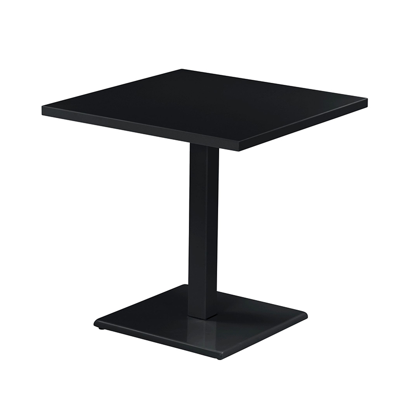 Table extérieur ROUND 70x70 Noir EMU