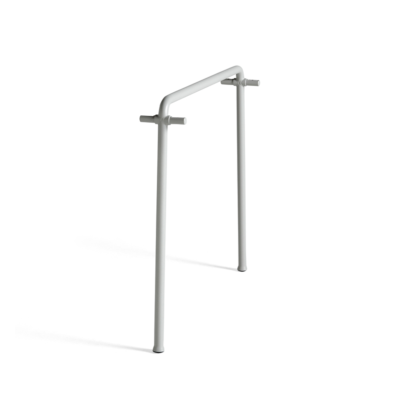 Table extérieur PALISSADE pied intermédiaire Gris clair HAY