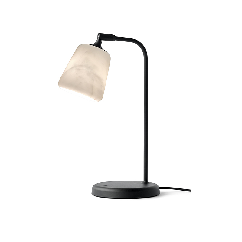 Lampe à poser MATERIAL BLACK SHEEP EDITION Marbre blanc/noir NEW WORKS