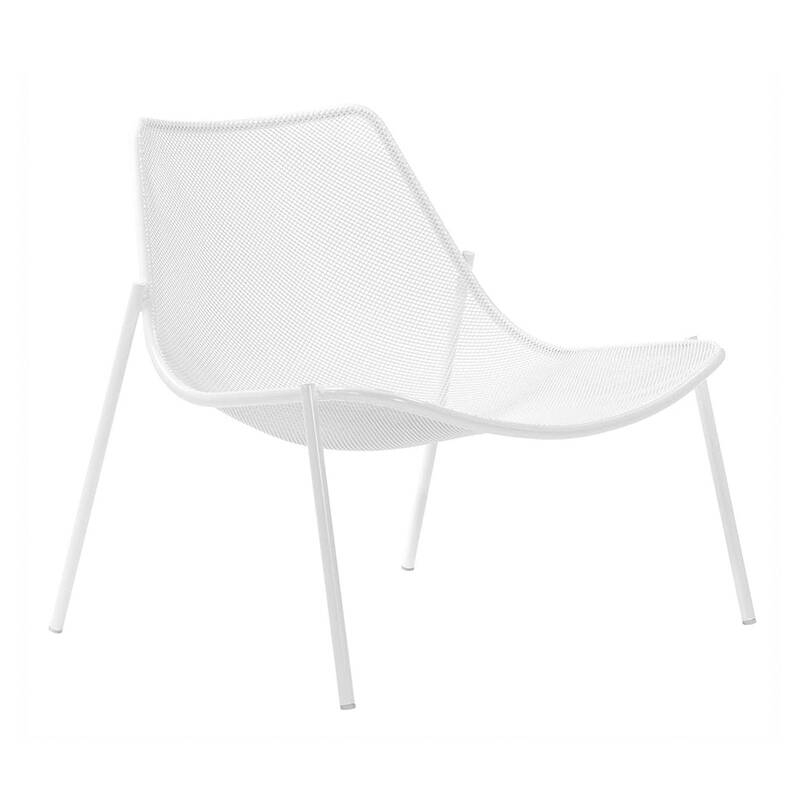 Fauteuil extérieur ROUND Blanc EMU