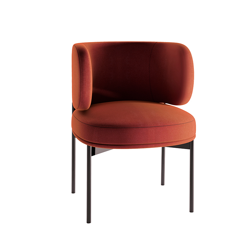 Chaise AKIKO Brique GALLOTTI & RADICE