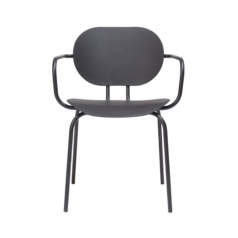 Chaise extérieur HARI PP outdoor avec accoudoirs Noir / Noir ONDARRETA
