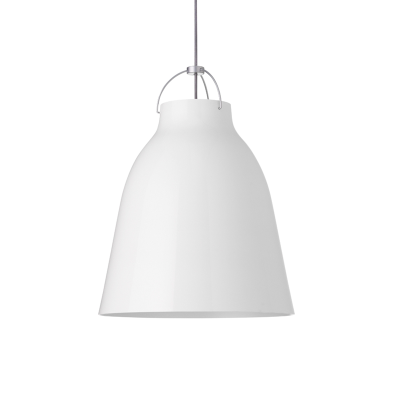 Suspension CARAVAGGIO P3 Blanc brillant/ câble gris FRITZ HANSEN