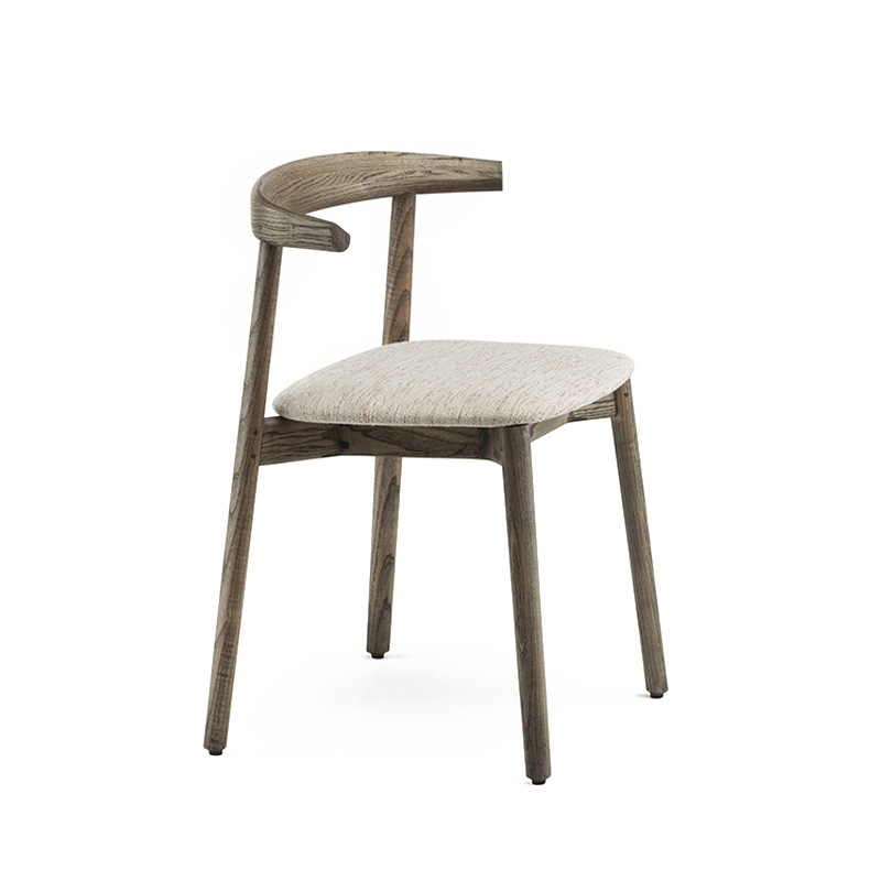 Chaise ANDO ASSISE TISSU Frêne huilé noir / Sonar 113 DE LA ESPADA