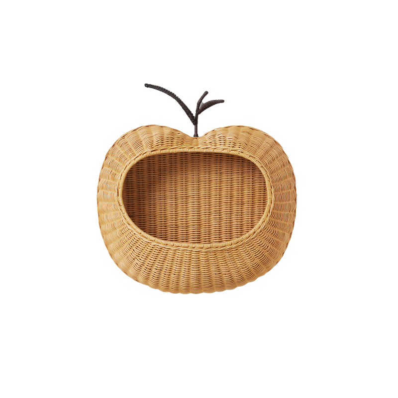 Rangement enfant APPLE BREADED WALL POCKET Naturel FERM LIVING