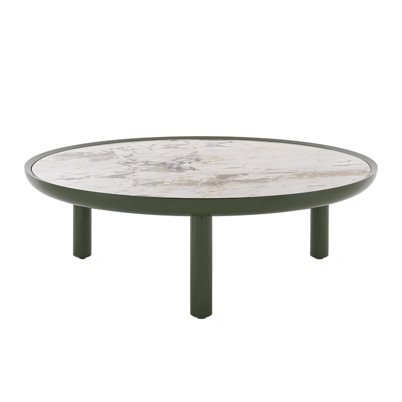 Table basse K-TOP Ø 105 Vert symphonie  KARTELL