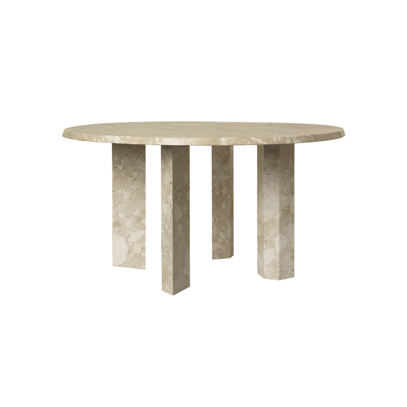 Table basse TAULA H 35 Marbre sable FERM LIVING
