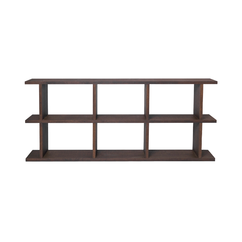 Etagère Bibliothèque KONA 3x2 Chêne teinte foncée FERM LIVING