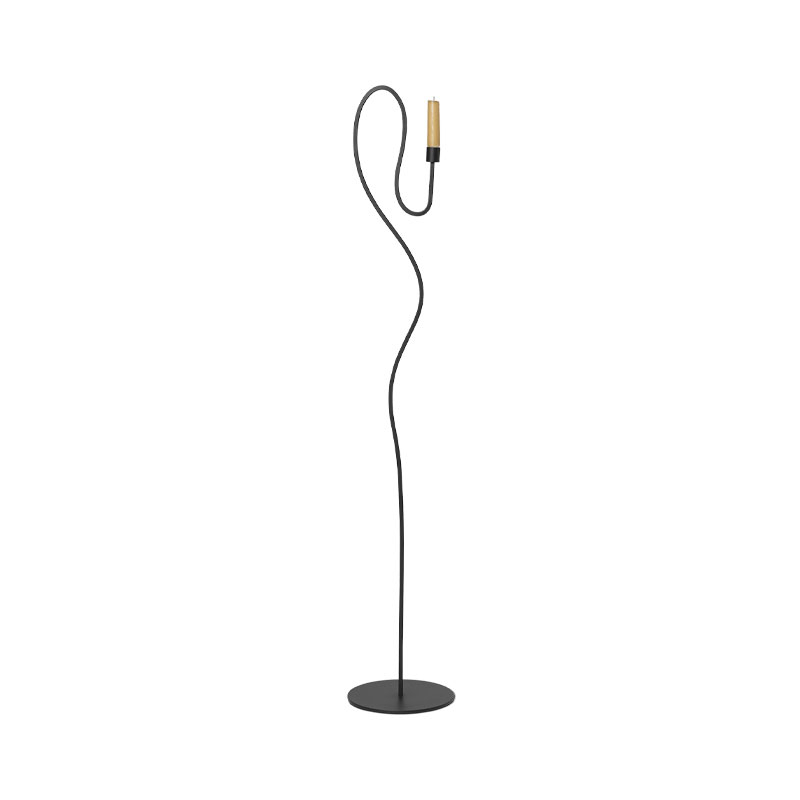 Photophore, bougeoir et bougie Chandelier VALSE H 113 Noir FERM LIVING