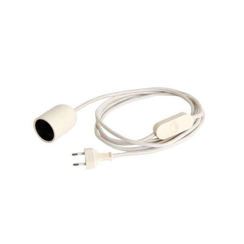 Accessoire luminaire Système électrique pour lampe de table COMMON Craie HAY