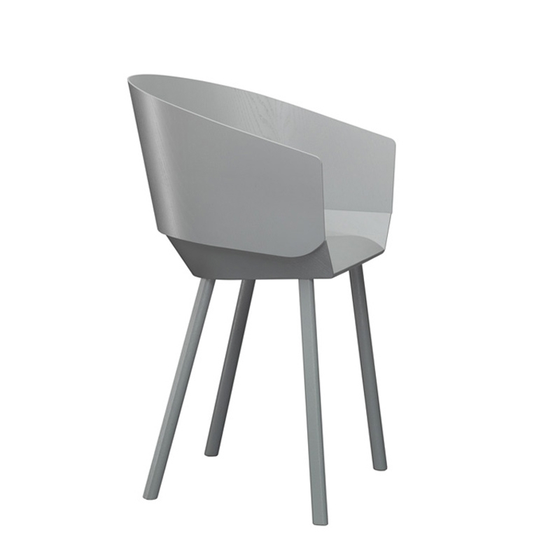 Chaise HOUDINI avec accoudoirs Gris E15