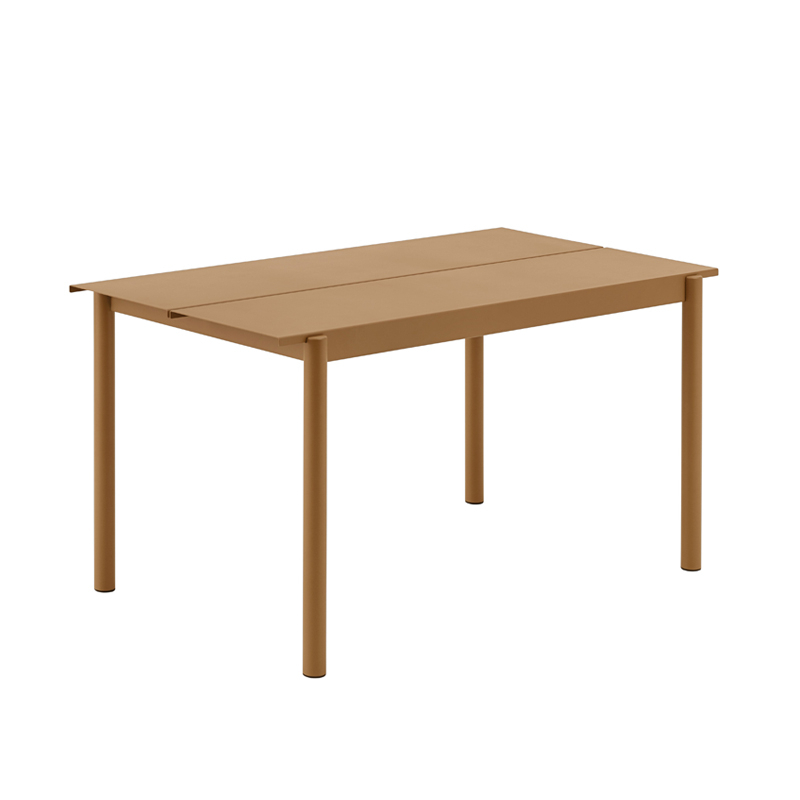 Table extérieur LINEAR STEEL Orange brulé MUUTO