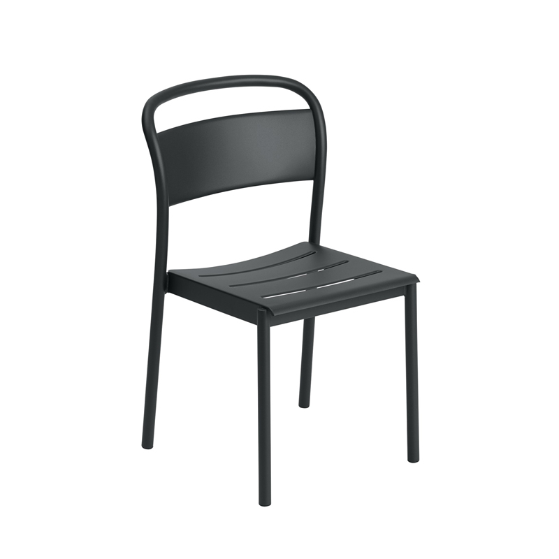 Chaise extérieur LINEAR STEEL Noir MUUTO