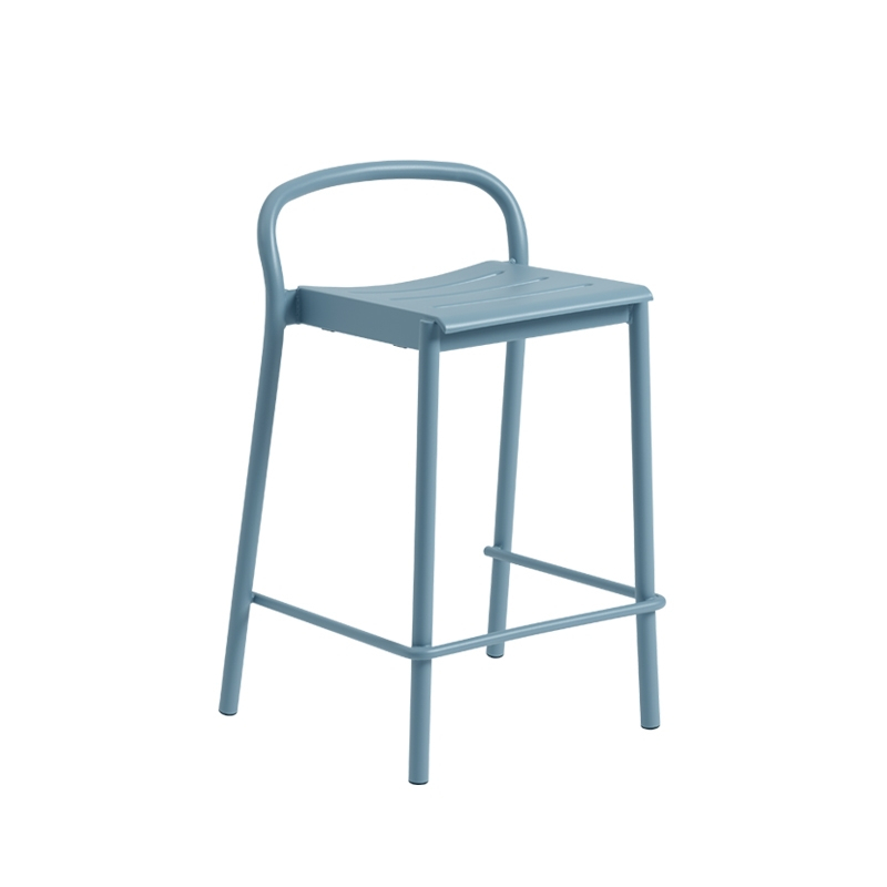 Tabouret haut LINEAR STEEL Bleu clair MUUTO