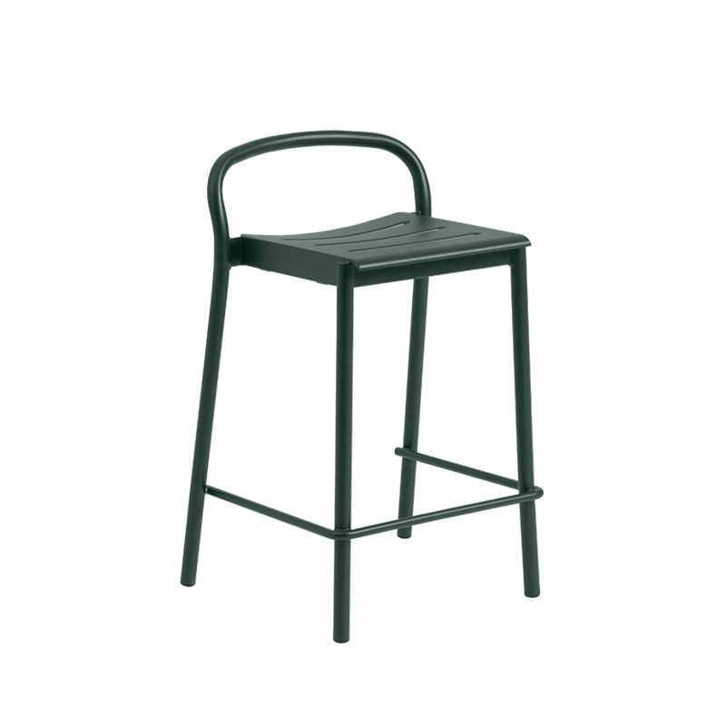 Tabouret haut LINEAR STEEL Vert foncé MUUTO