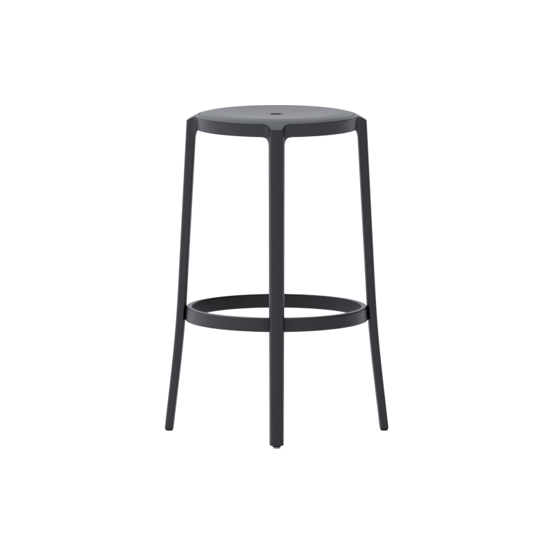 Tabouret haut ON & ON Noir EMECO