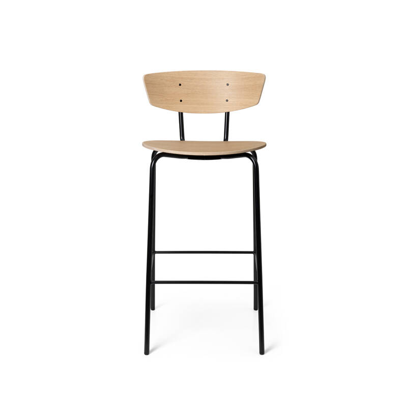 Tabouret haut HERMAN Chêne huilé blanchi FERM LIVING