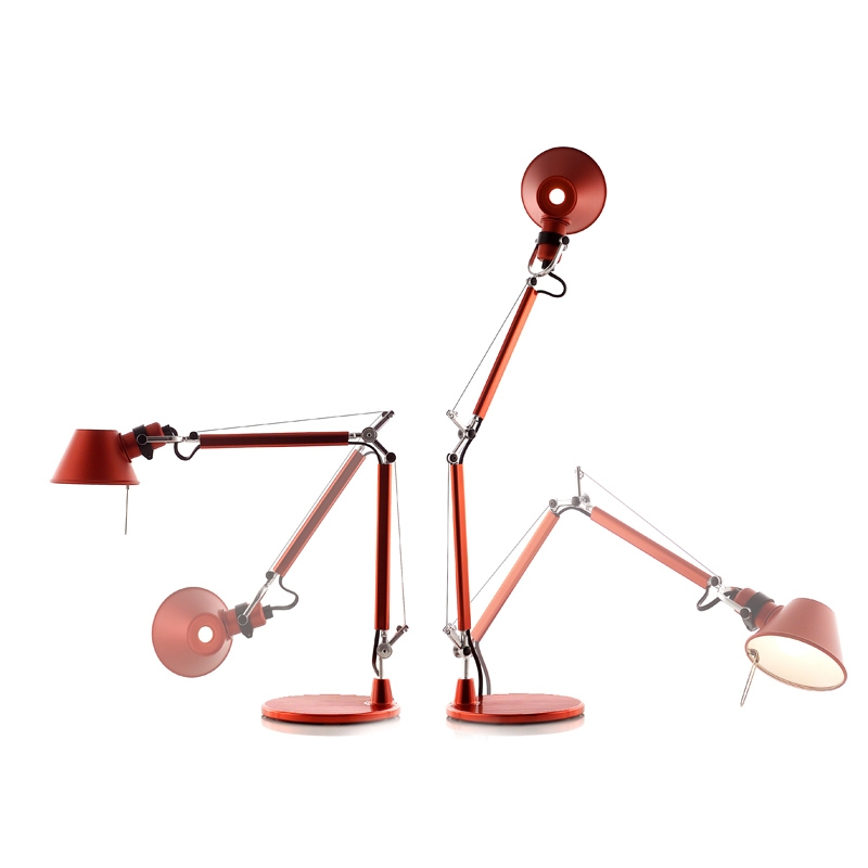 Lampe de bureau TOLOMEO MICRO Rouge anodisé ARTEMIDE