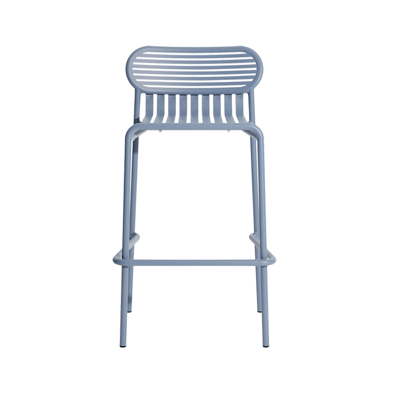 Tabouret haut WEEK-END Bleu pigeon PETITE FRITURE