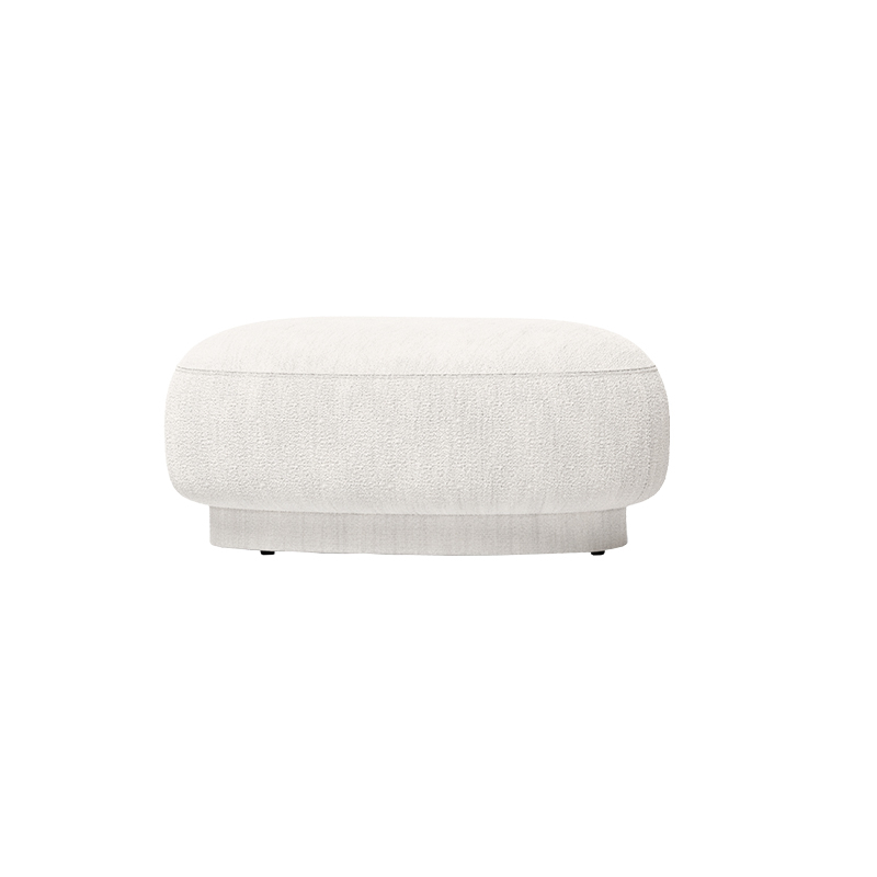 Pouf RICO Lounger Bouclé Blanc cassé FERM LIVING