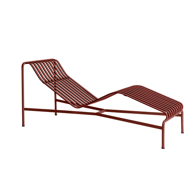 Bain de soleil, chaise longue et hamac PALISSADE Rouge fer HAY