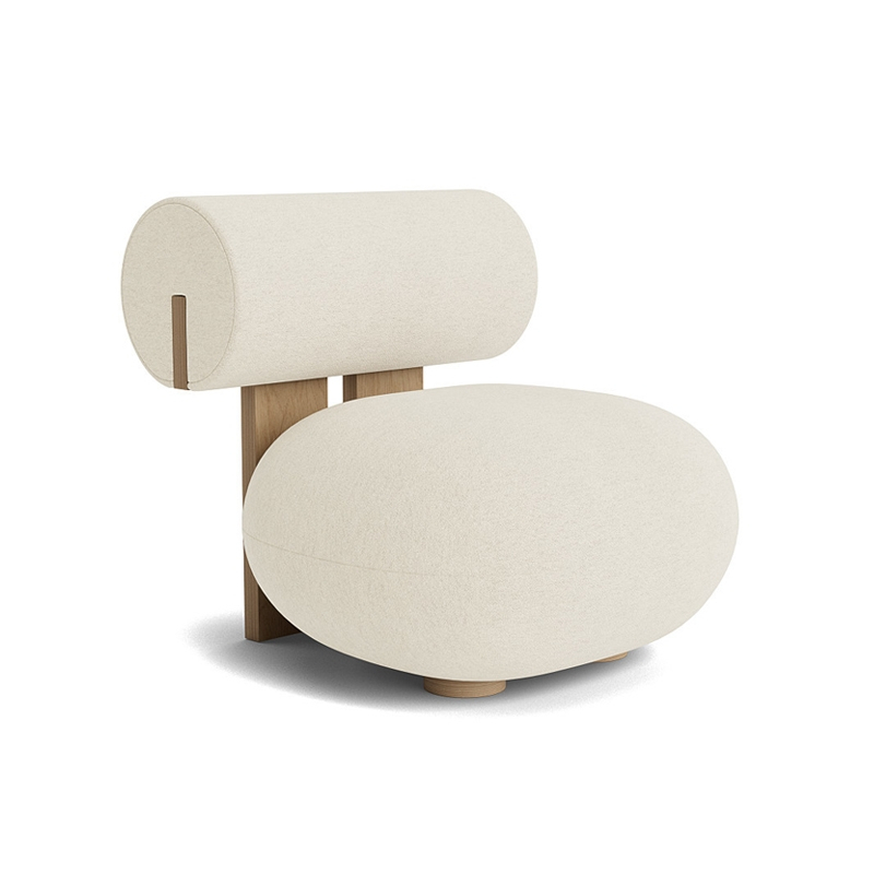 Fauteuil HIPPO Barnum Bouclé 24/ chêne naturel NORR11