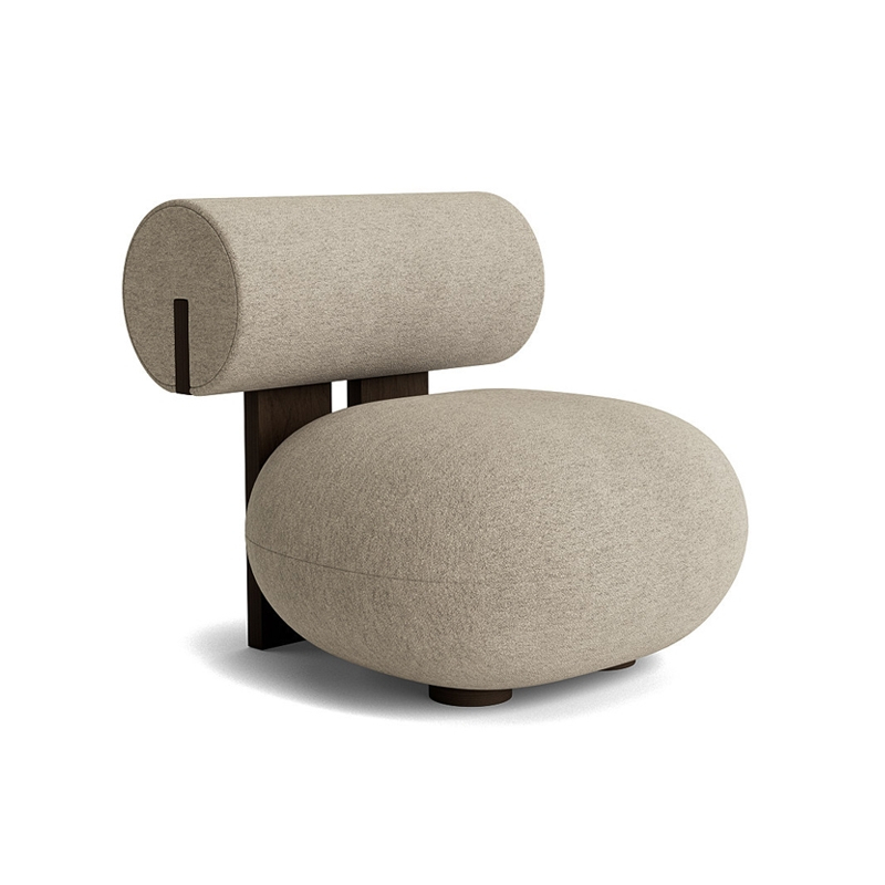 Fauteuil HIPPO Barnum Bouclé 03/ chêne fumé foncé NORR11