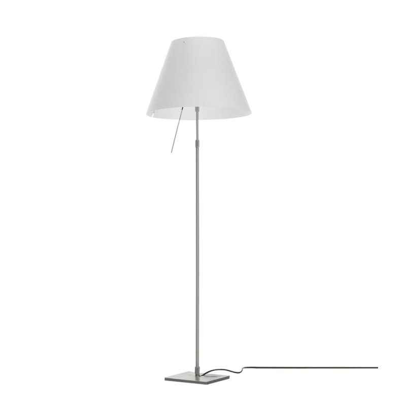 Lampadaire COSTANZA Blanc/ aluminium LUCEPLAN