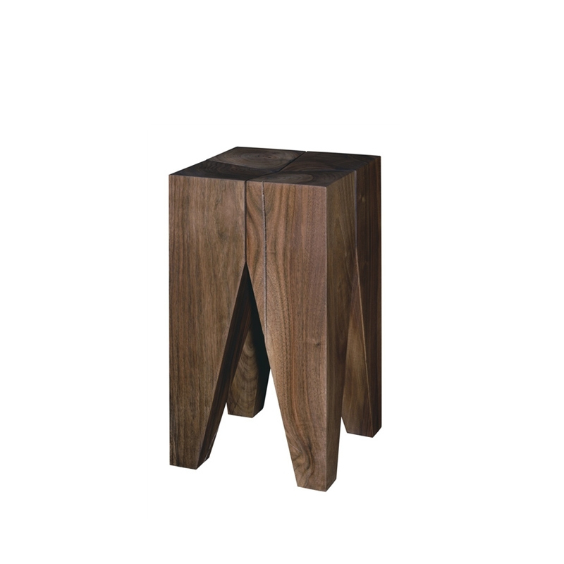 Tabouret ST04 BACKENZAHN STOOL Noyer E15