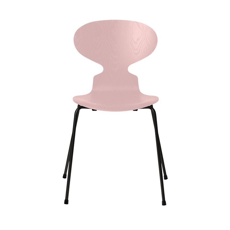 Chaise FOURMI 4 PIEDS Frêne teinté Rose pâle FRITZ HANSEN